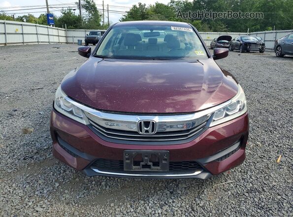 1HGCR2F38HA169061 2017 HONDA ACCORD Burgundy Vista frontal