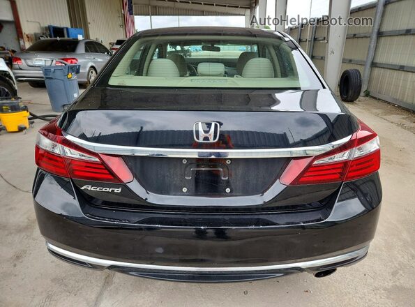 1HGCR2F38HA263408 2017 HONDA ACCORD Черный Вид сзади