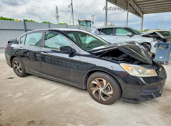 1HGCR2F38HA263408 2017 HONDA ACCORD Черный Передняя правая четверть