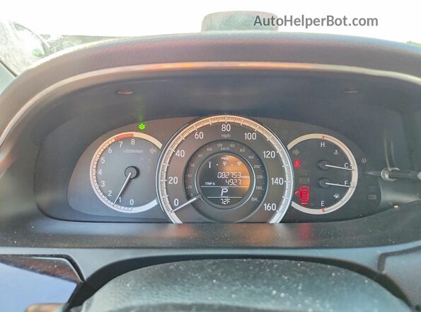 1HGCR2F38HA293864 2017 HONDA ACCORD Серый Вид щитка приборов