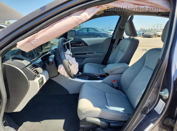 1HGCR2F39GA020835 2016 HONDA ACCORD Серый Вид салона спереди