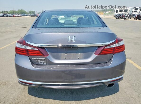 1HGCR2F39GA148833 2016 HONDA ACCORD Charcoal უკანა ხედი