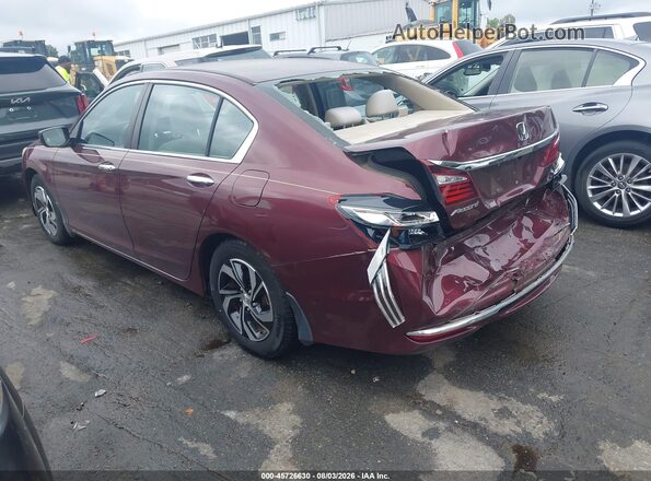 1HGCR2F39GA155264 2016 HONDA ACCORD Burgundy Rear left