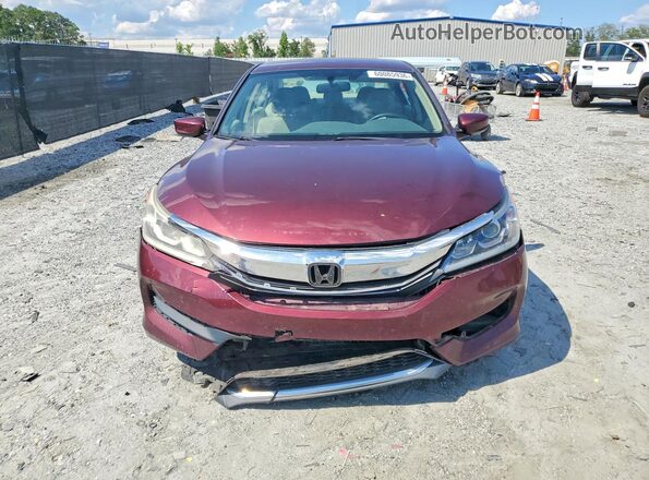 1HGCR2F39GA230304 2016 HONDA ACCORD Burgundy Vista frontal