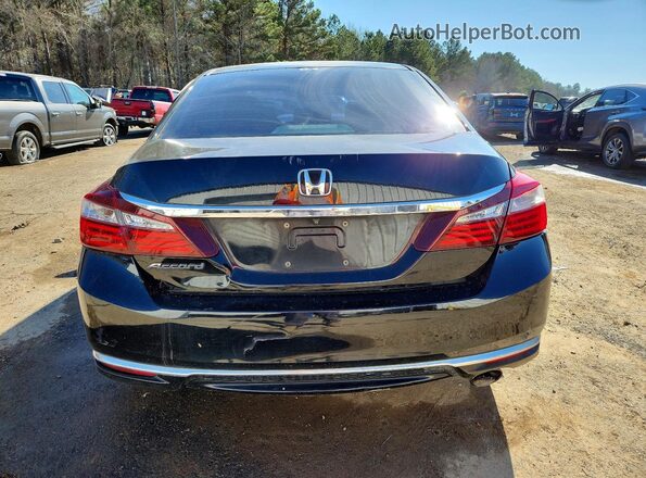 1HGCR2F39HA045753 2017 HONDA ACCORD Black უკანა ხედი