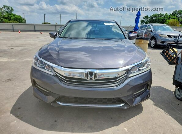 1HGCR2F39HA216467 2017 HONDA ACCORD Серый Вид спереди