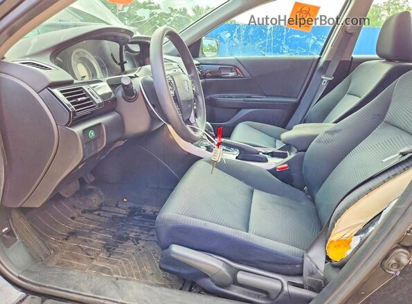 1HGCR2F3XGA070157 2016 HONDA ACCORD Black Front interior view