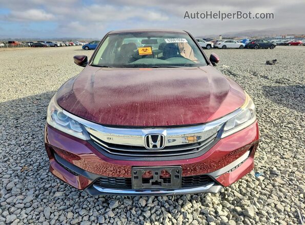 1HGCR2F3XGA222129 2016 HONDA ACCORD Burgundy Widok z przodu