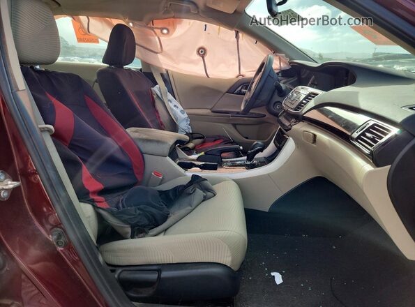 1HGCR2F3XGA222129 2016 HONDA ACCORD Burgundy Widok wnętrza z przodu