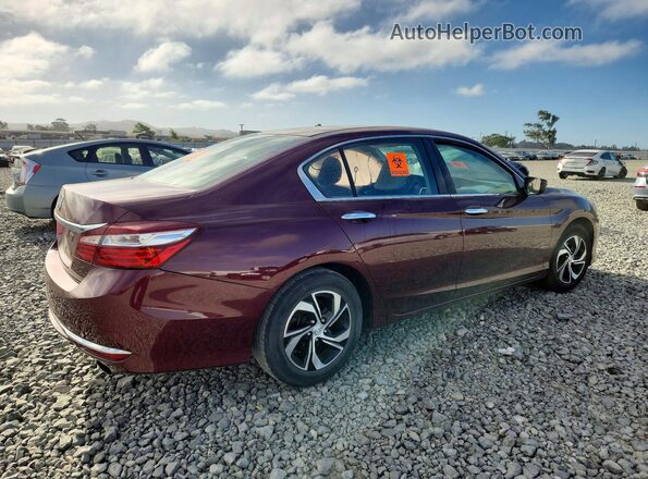 1HGCR2F3XGA222129 2016 HONDA ACCORD Burgundy Tył prawy