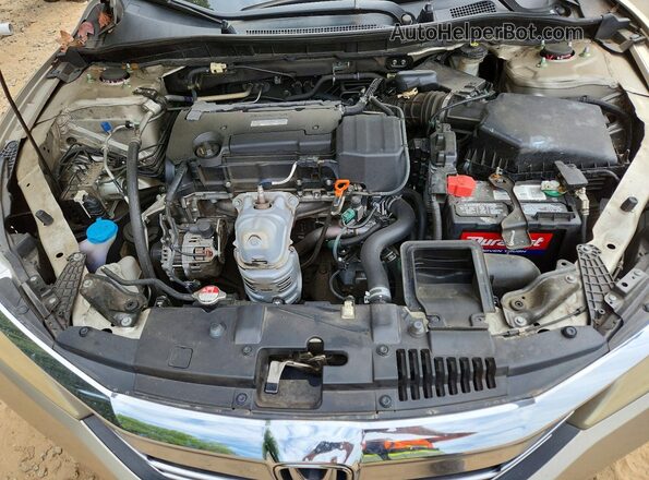 1HGCR2F3XGA244518 2016 HONDA ACCORD Кремовый Вид задней части салона
