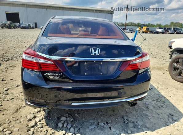 1HGCR2F3XHA096422 2017 HONDA ACCORD Black Հետևի տեսք