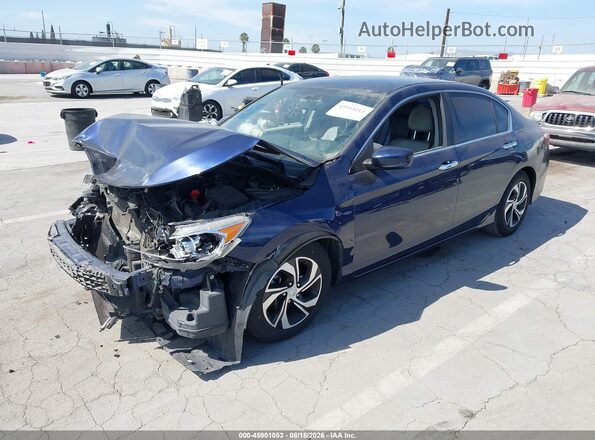 1HGCR2F3XHA252555 2017 HONDA ACCORD Blue Передня ліва чверть