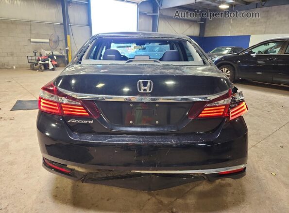 1HGCR2F3XHA272014 2017 HONDA ACCORD Black Rear view