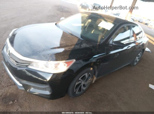 1HGCR2F41GA112675 2016 HONDA ACCORD Black Передня ліва чверть