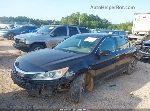 1HGCR2F4XGA139017 2016 HONDA ACCORD Black Front left