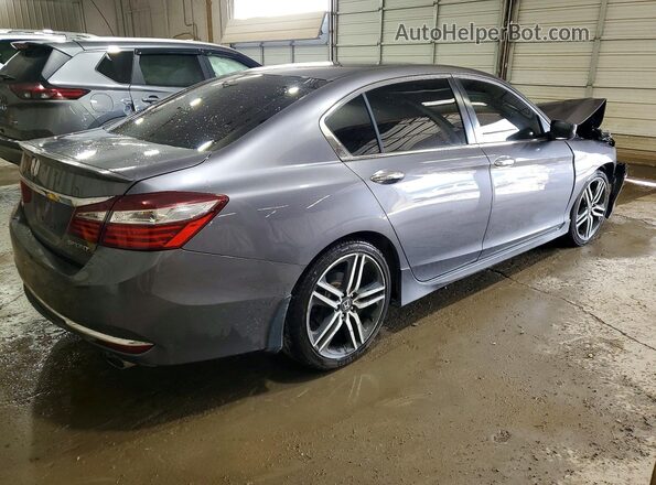 1HGCR2F50GA067320 2016 HONDA ACCORD Gray Trasero derecho