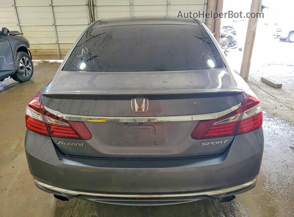 1HGCR2F50GA067320 2016 HONDA ACCORD Gray Vista trasera