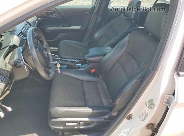 1HGCR2F50GA128052 2016 HONDA ACCORD Белый Вид салона спереди