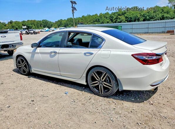 1HGCR2F50GA128052 2016 HONDA ACCORD Белый Задняя левая четверть
