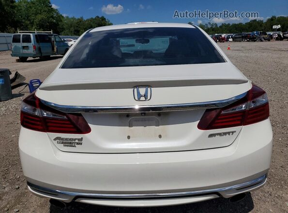 1HGCR2F50GA128052 2016 HONDA ACCORD Белый Вид сзади