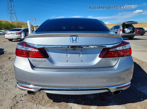 1HGCR2F50GA149130 2016 HONDA ACCORD Silver Հետևի տեսք