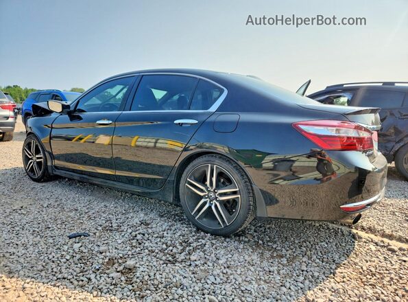 1HGCR2F50GA163416 2016 HONDA ACCORD Black Tył lewy