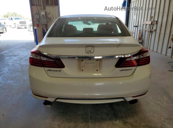 1HGCR2F50GA167093 2016 HONDA ACCORD White უკანა ხედი
