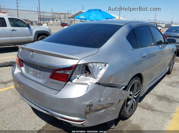 1HGCR2F50GA204952 2016 HONDA ACCORD Silver Front view