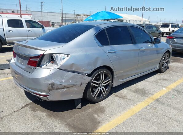 1HGCR2F50GA204952 2016 HONDA ACCORD Silver Rear right