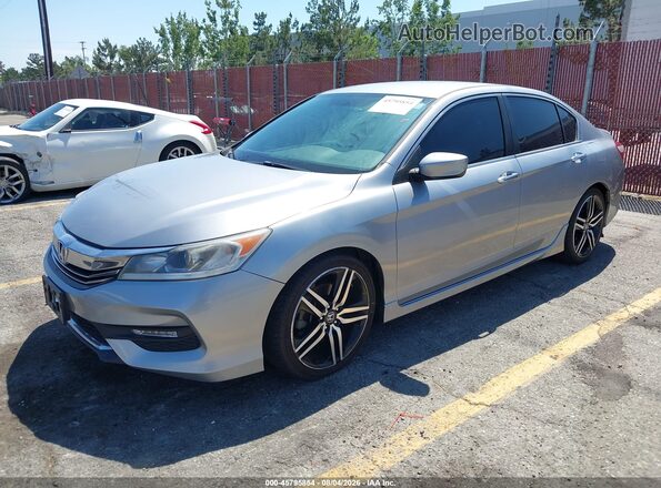 1HGCR2F50GA204952 2016 HONDA ACCORD Silver Front left