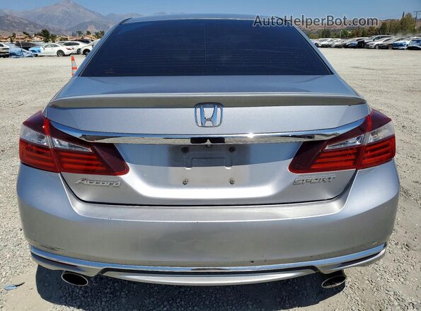 1HGCR2F50GA226904 2016 HONDA ACCORD Silver Հետևի տեսք