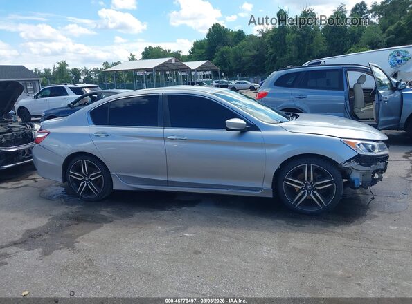 1HGCR2F50HA064919 2017 HONDA ACCORD Серебряный Панорамный вид салона 360°