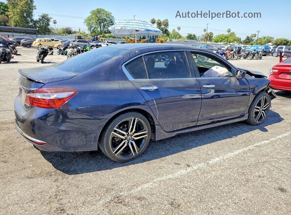 1HGCR2F50HA085818 2017 HONDA ACCORD Blue Rear right