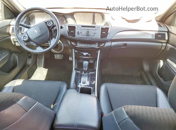 1HGCR2F50HA085818 2017 HONDA ACCORD Blue Dashboard view