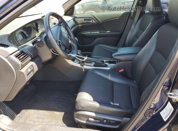 1HGCR2F50HA085818 2017 HONDA ACCORD Blue Front interior view