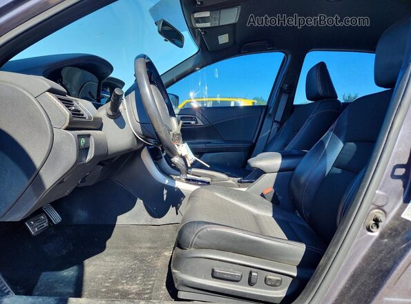 1HGCR2F50HA159450 2017 HONDA ACCORD Charcoal Widok wnętrza z przodu