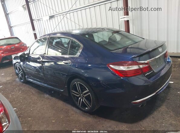 1HGCR2F51GA130666 2016 HONDA ACCORD Blue Հետևի ձախ