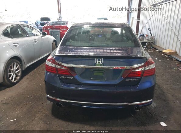 1HGCR2F51GA130666 2016 HONDA ACCORD Blue 