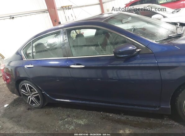1HGCR2F51GA130666 2016 HONDA ACCORD Blue Սալոնի հետևի տեսք
