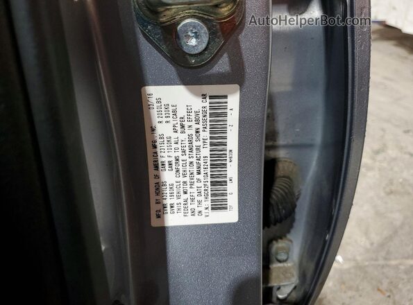 1HGCR2F51GA162419 2016 HONDA ACCORD Серебряный Вид подкапотного пространства