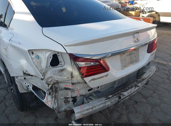 1HGCR2F51GA206502 2016 HONDA ACCORD White Vista trasera