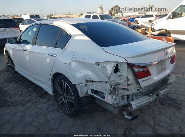 1HGCR2F51GA206502 2016 HONDA ACCORD White Trasero derecho