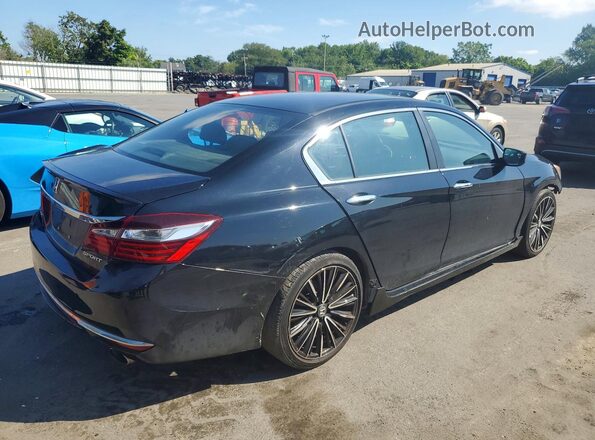 1HGCR2F51HA275076 2017 HONDA ACCORD Black უკანა მარჯვენა