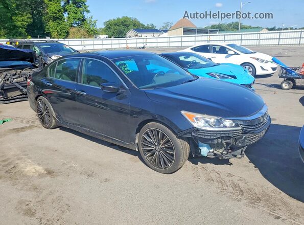 1HGCR2F51HA275076 2017 HONDA ACCORD Black წინა მარჯვენა