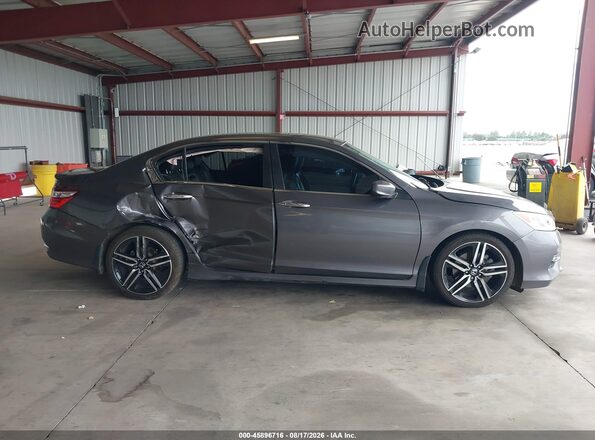 1HGCR2F51HA295487 2017 HONDA ACCORD Gray Սալոնի հետևի տեսք