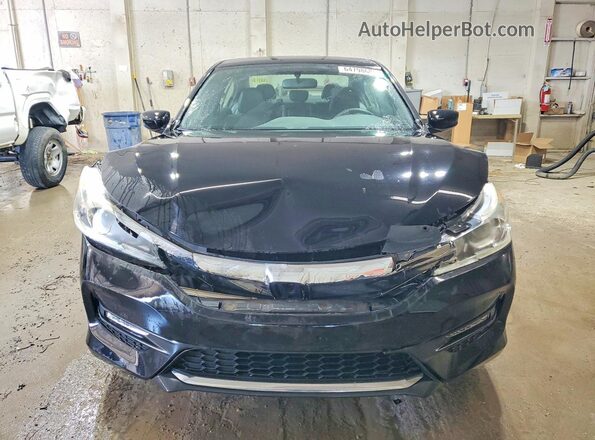 1HGCR2F52GA066847 2016 HONDA ACCORD Черный Вид спереди