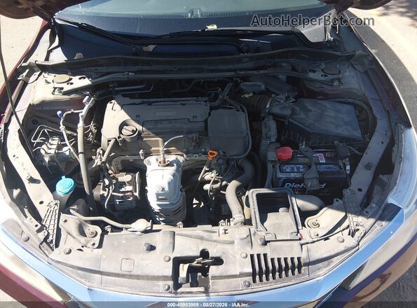 1HGCR2F52GA105291 2016 HONDA ACCORD Maroon Вид ззаду