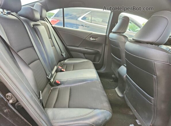 1HGCR2F52GA162476 2016 HONDA ACCORD Black Widok tylnych siedzeń