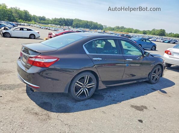 1HGCR2F52GA177933 2016 HONDA ACCORD Brown Trasero derecho